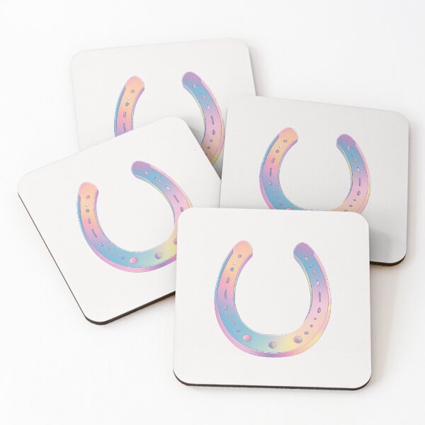 Item preview, Pastel rainbow horse shoe good luck charm designed and sold by MendaciousMina.