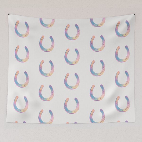 Item preview, Pastel rainbow horse shoe good luck charm designed and sold by MendaciousMina.