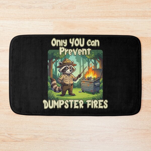 Item preview, Only You Can Prevent Dumpster Fires - Funny Raccoon Ranger Gift designed and sold by DriftingDoodle.