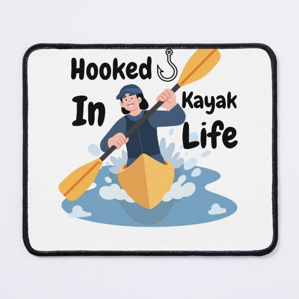 Item preview, Hooked on Kayak Life – Funny Kayaking Lover Design for Paddlers & Outdoor Adventure Fans designed and sold by Anasalseady.