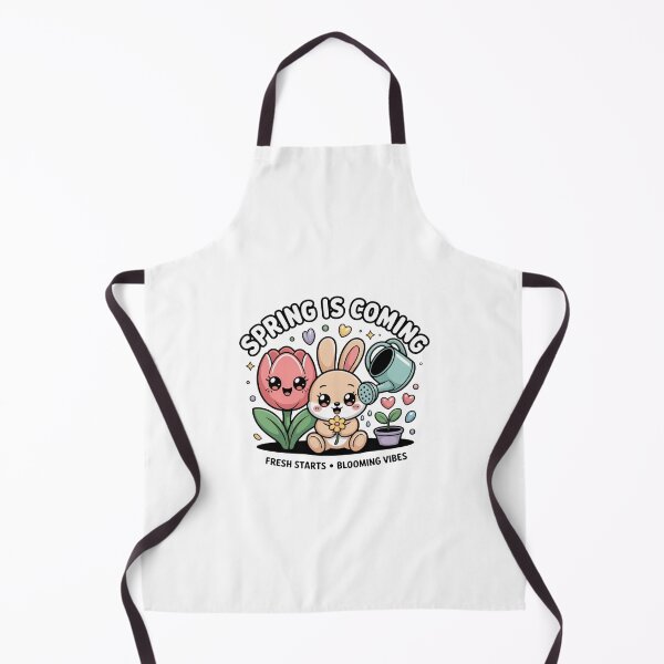 Item preview, Spring Is Coming Kawaii Bunny T-Shirt – Cute Easter Floral Pastel Gift for Cottagecore & Bunny Lovers designed and sold by GemBob Creations.