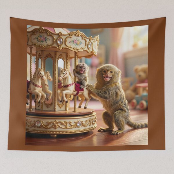 Item preview, Pygmy Marmoset Baby Rides Carousel designed and sold by Tridentulus.