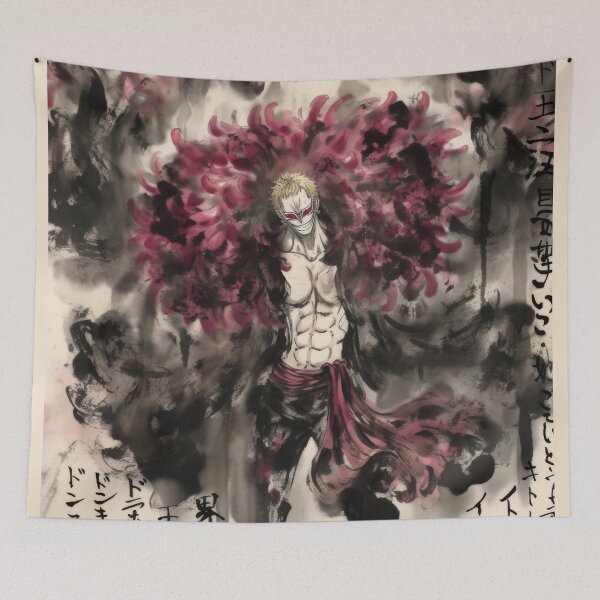 Item preview, Doflamingo Sumi-e designed and sold by AnimeArsenalPrints.