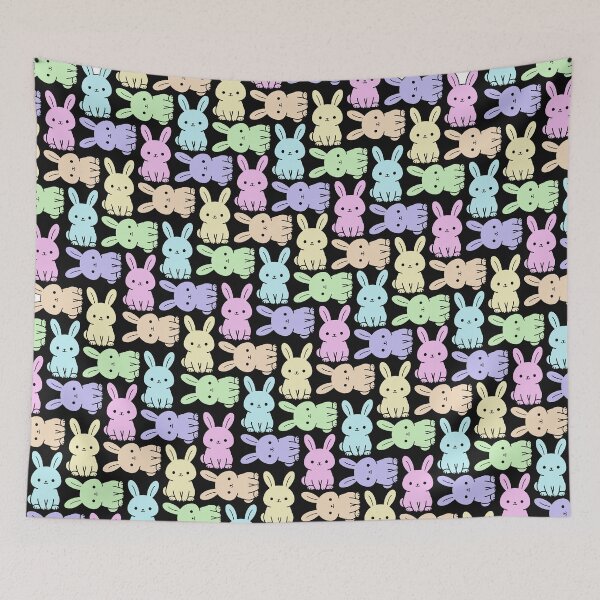 Item preview, Chaotic Pastel Easter Bunny Pattern designed and sold by BeJolley.