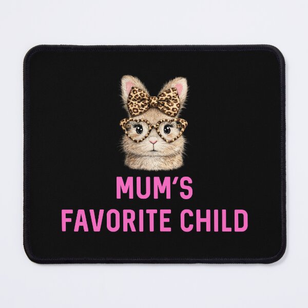 Item preview, Mum's Favorite Child Rabbit Mother's Day UK Sassy Leopard Print Easter Bunny Gift Rabbits Lover Birthday designed and sold by DogLover332.