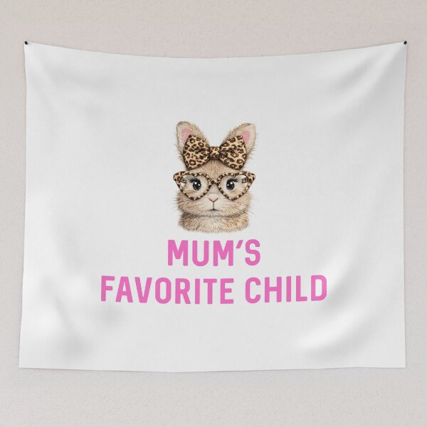 Item preview, Mum's Favorite Child Rabbit Mother's Day UK Sassy Leopard Print Easter Bunny Gift Rabbits Lover Birthday designed and sold by DogLover332.