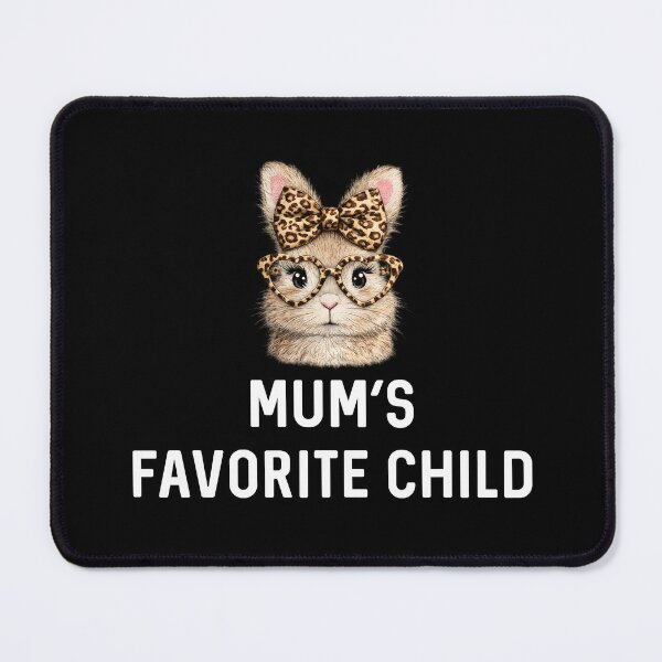 Item preview, Mum's Favorite Child Rabbit Mother's Day UK Sassy Leopard Print Easter Bunny Gift Rabbits Lover Birthday designed and sold by DogLover332.