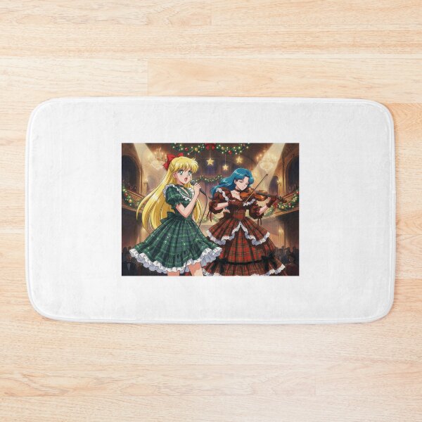 Item preview, Minako and Michiru holding a Christmas Concert designed and sold by Solace Sparkles.
