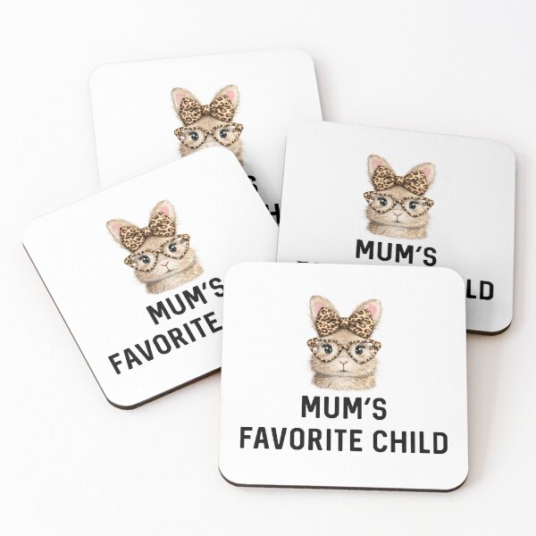 Item preview, Mum's Favorite Child Rabbit Mother's Day UK Sassy Leopard Print Easter Bunny Gift Rabbits Lover Birthday designed and sold by DogLover332.