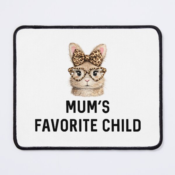 Item preview, Mum's Favorite Child Rabbit Mother's Day UK Sassy Leopard Print Easter Bunny Gift Rabbits Lover Birthday designed and sold by DogLover332.