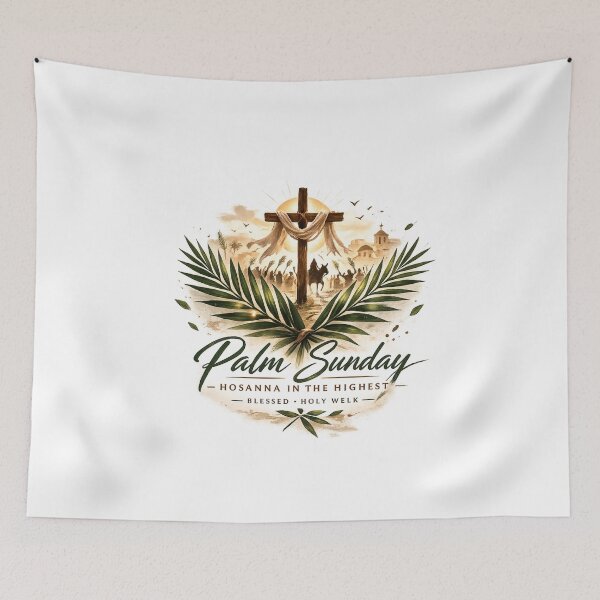 Item preview, Blessed Palm Sunday – Faith, Hope & Renewal designed and sold by Andrei Cazan.