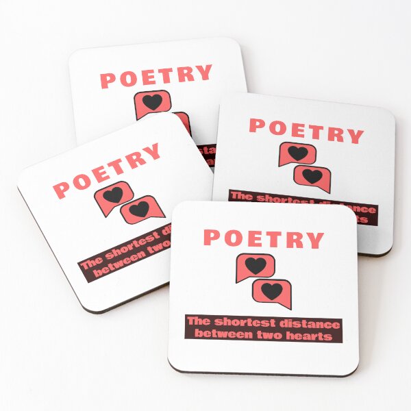 Item preview, Poetry The Shortest Distance Between Two Hearts T-Shirt – Romantic Literary Quote Shirt for Writers & Book Lovers designed and sold by Gerontar.