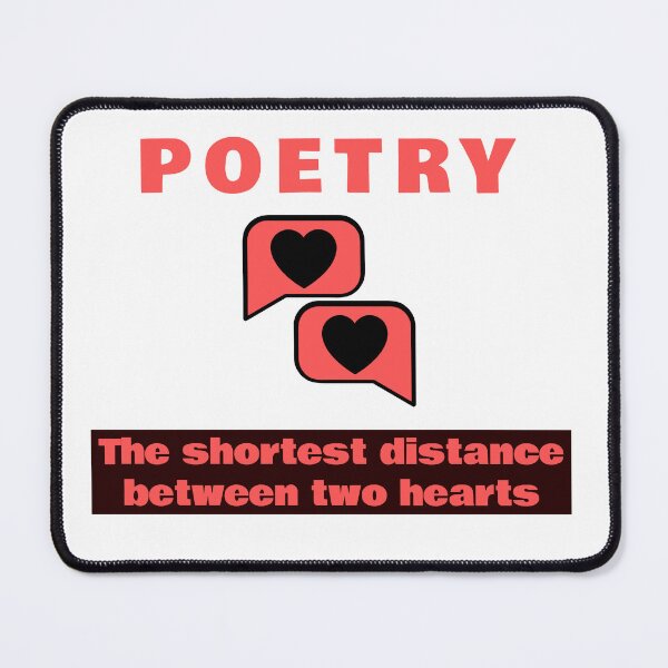 Item preview, Poetry The Shortest Distance Between Two Hearts T-Shirt – Romantic Literary Quote Shirt for Writers & Book Lovers designed and sold by Gerontar.