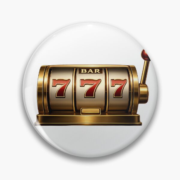 Item preview, Golden slot machine with triple sevens and lever designed and sold by Creative88Art.