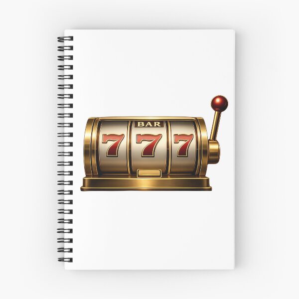 Item preview, Golden slot machine with triple sevens and lever designed and sold by Creative88Art.