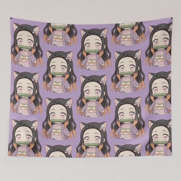 Item preview, Nezuko’s Purr-fect Day designed and sold by LauraMK.