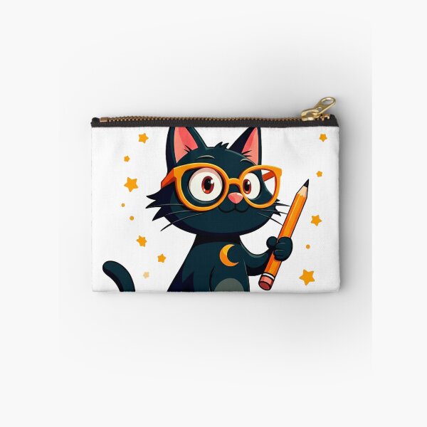 Item preview, Black Cat Teacher Sitting on Book With Pencil designed and sold by Black Cat Merch Company.