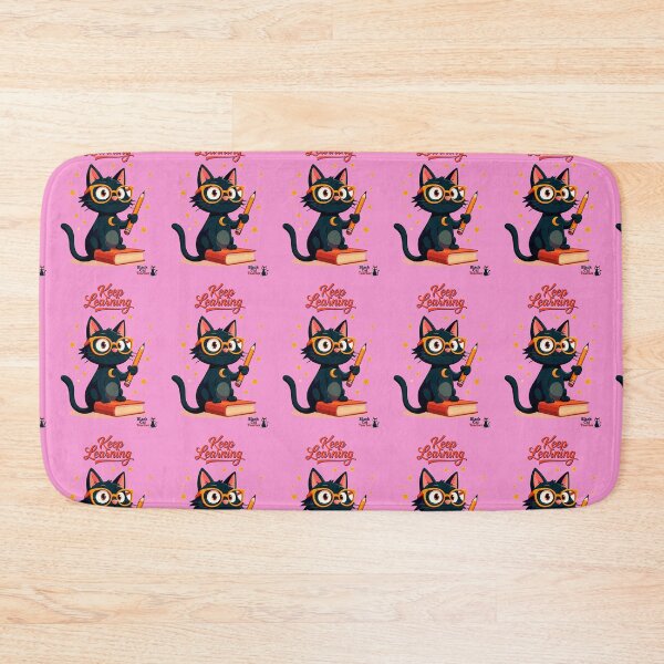 Item preview, Black Cat Teacher Sitting on Book With Pencil designed and sold by Black Cat Merch Company.