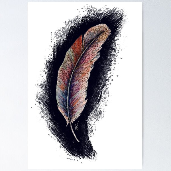 Item preview, Watercolor Feather designed and sold by bibiwildstudio.