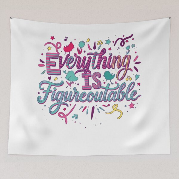 Item preview, Everything Is Figureoutable Purple Confetti Celebration designed and sold by SkeletonsDanger.