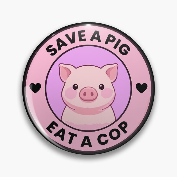 Item preview, SAVE A PIG / EAT A COP designed and sold by FaunaJam.
