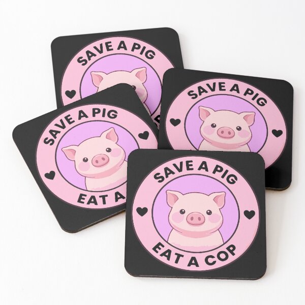 Item preview, SAVE A PIG / EAT A COP designed and sold by FaunaJam.