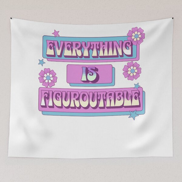 Item preview, Everything Is Figureoutable Y2K Pastel Box designed and sold by SkeletonsDanger.