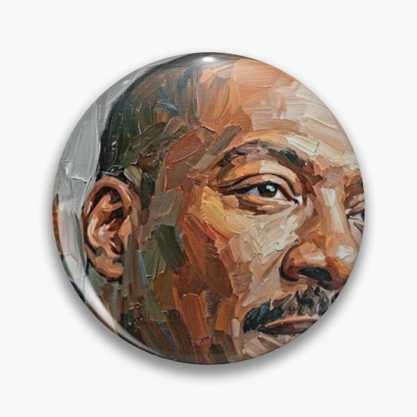 Item preview, The King of Comedy: Eddie Murphy Sapphire & Slate Impasto Portrait designed and sold by Art's Diner.