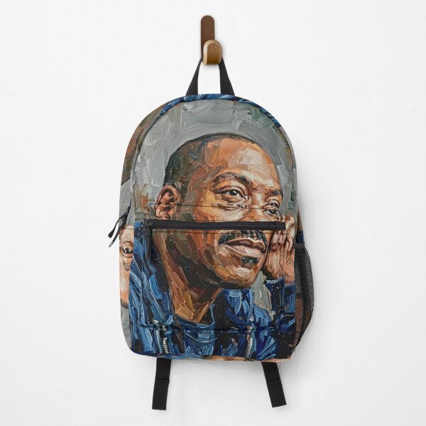 Item preview, The King of Comedy: Eddie Murphy Sapphire & Slate Impasto Portrait designed and sold by Art's Diner.