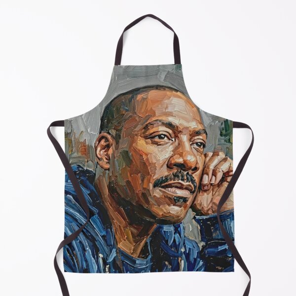 Item preview, The King of Comedy: Eddie Murphy Sapphire & Slate Impasto Portrait designed and sold by Art's Diner.