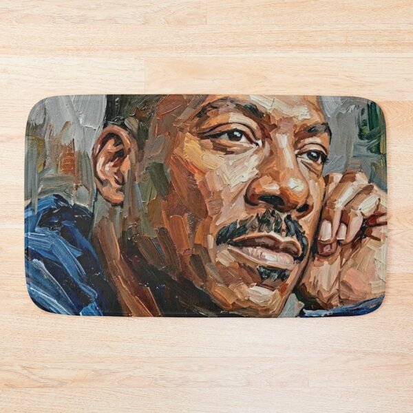 Item preview, The King of Comedy: Eddie Murphy Sapphire & Slate Impasto Portrait designed and sold by Art's Diner.