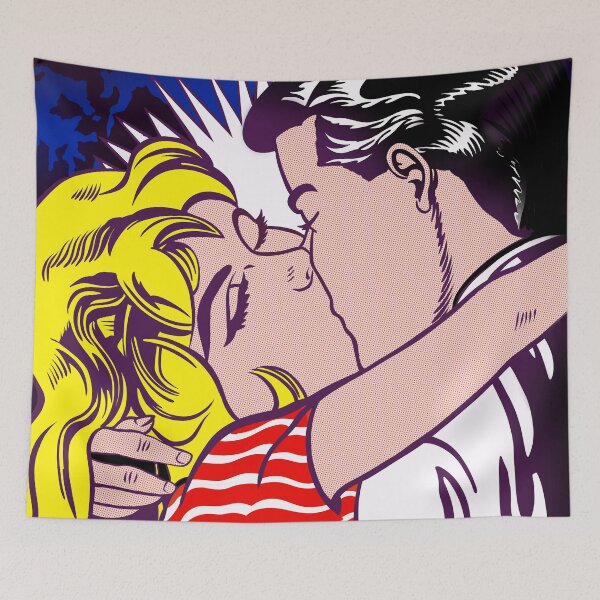 Item preview, Pop Art - The first kiss designed and sold by ArtPlus+.