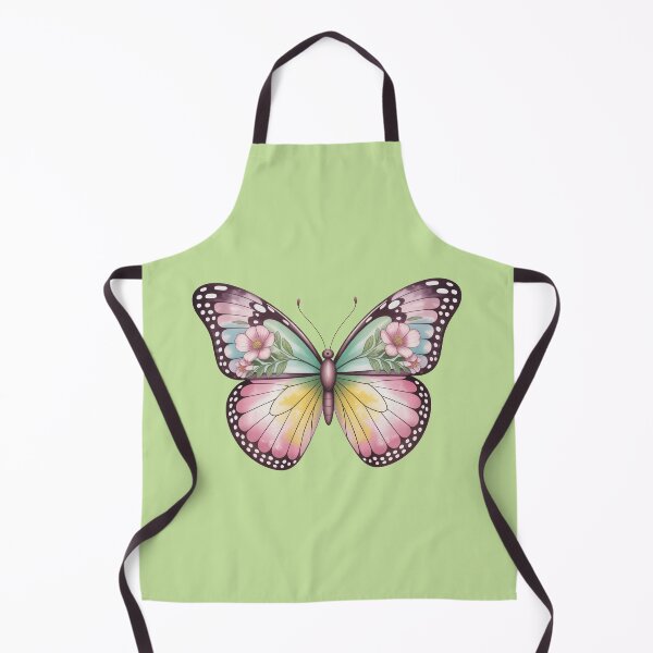 Item preview, Floral Watercolor Butterfly With Pastel Wings designed and sold by SoftStyleStudio ⭐⭐⭐.