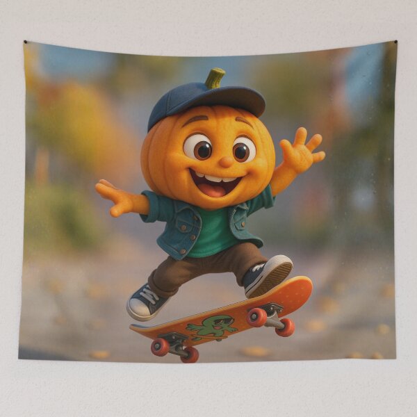 Item preview, Skater Pumpkin Boy designed and sold by Sillytoe.