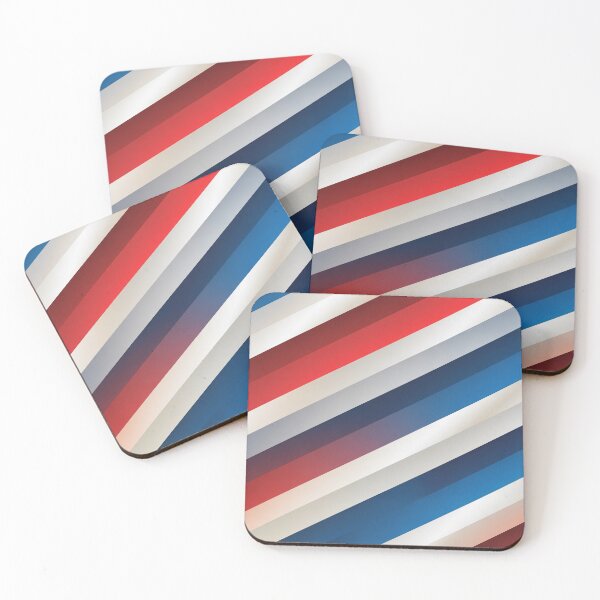Item preview, Modern Diagonal Red White Blue Pattern designed and sold by OldGloryForge.