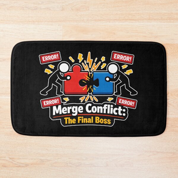 Item preview, Merge Conflict The Final Boss Funny Git Developer designed and sold by Zenith Design.