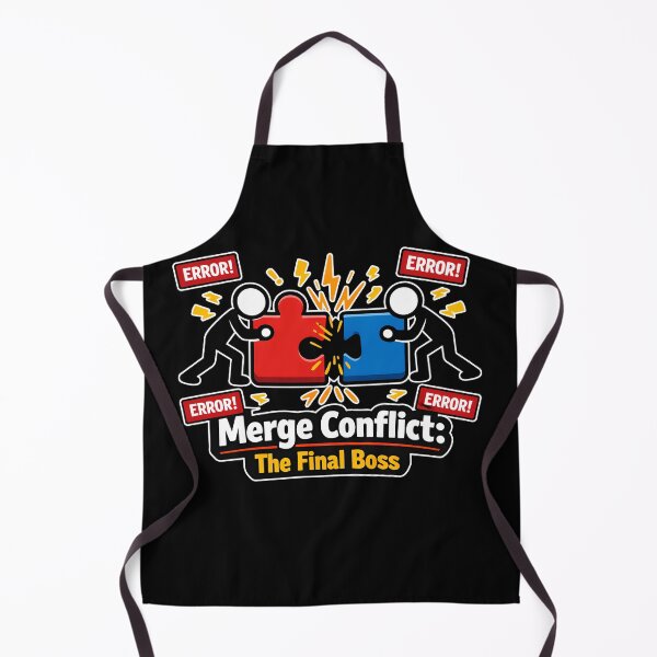 Item preview, Merge Conflict The Final Boss Funny Git Developer designed and sold by Zenith Design.