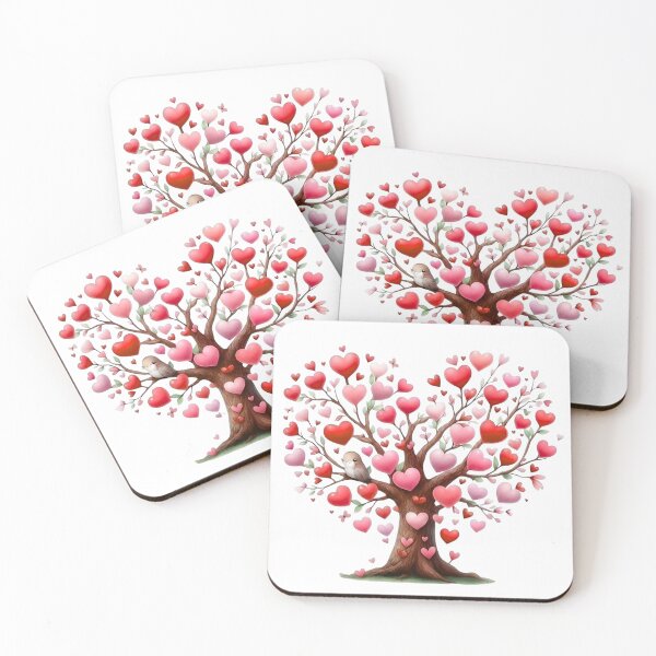 Item preview, Romantique heart tree art designed and sold by sundos.