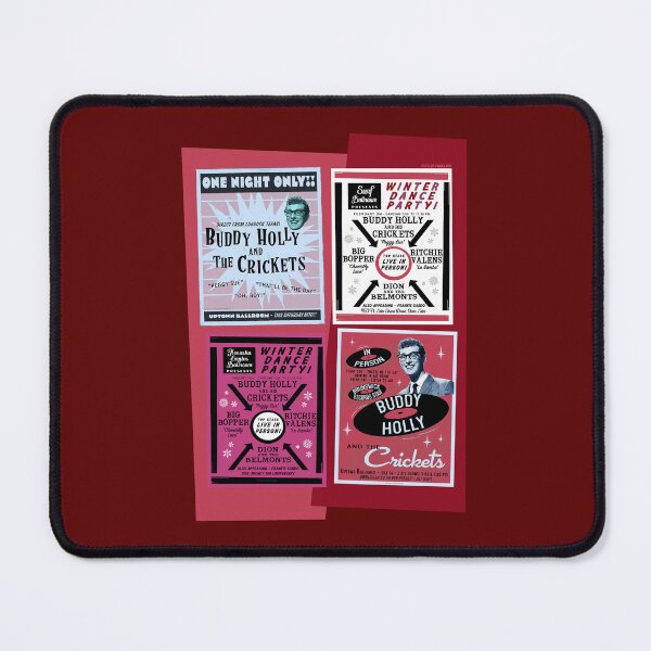 Item preview, Buddy Holly Collage Red designed and sold by Normbot2000.