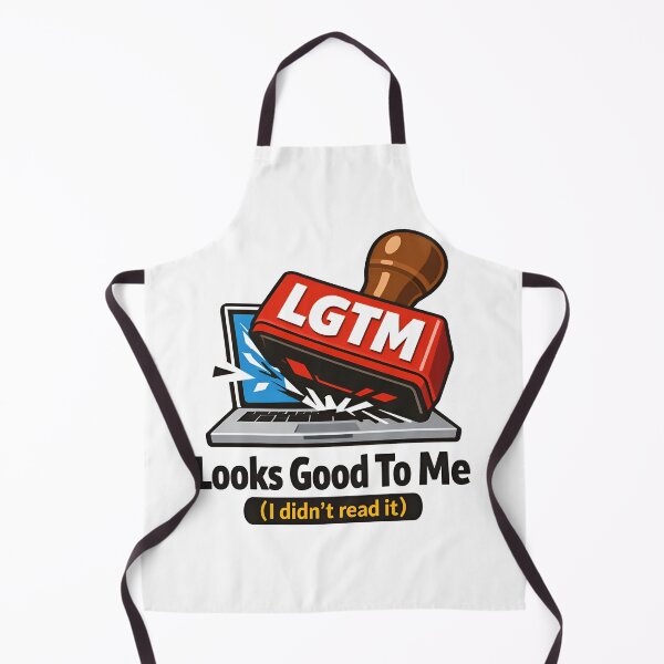 Item preview, LGTM Looks Good To Me Funny Code Review Stamp designed and sold by Zenith Design.