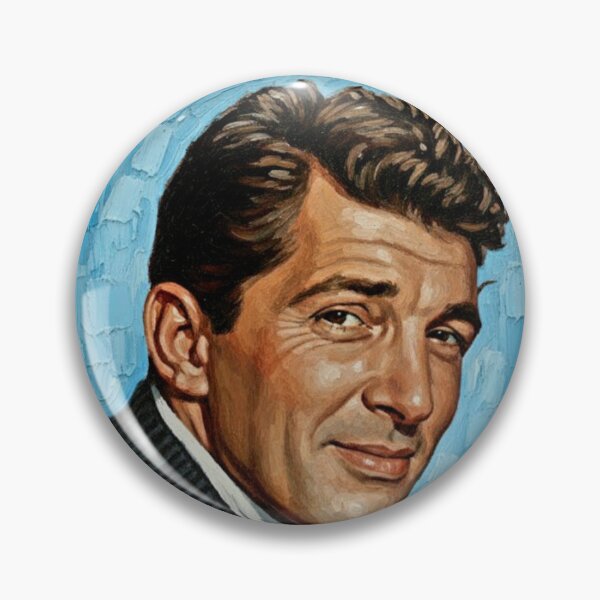 Item preview, The Velvet Rebel: Dean Martin Mid-Century Azure Portrait designed and sold by Art's Diner.