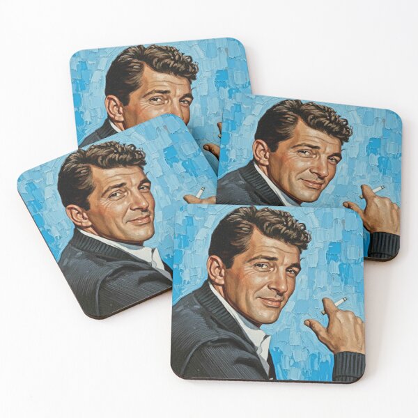 Item preview, The Velvet Rebel: Dean Martin Mid-Century Azure Portrait designed and sold by Art's Diner.