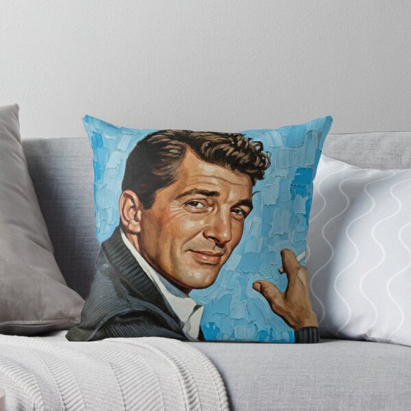 Item preview, The Velvet Rebel: Dean Martin Mid-Century Azure Portrait designed and sold by Art's Diner.