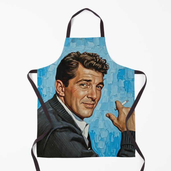 Item preview, The Velvet Rebel: Dean Martin Mid-Century Azure Portrait designed and sold by Art's Diner.