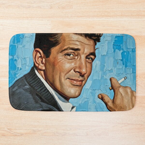 Item preview, The Velvet Rebel: Dean Martin Mid-Century Azure Portrait designed and sold by Art's Diner.