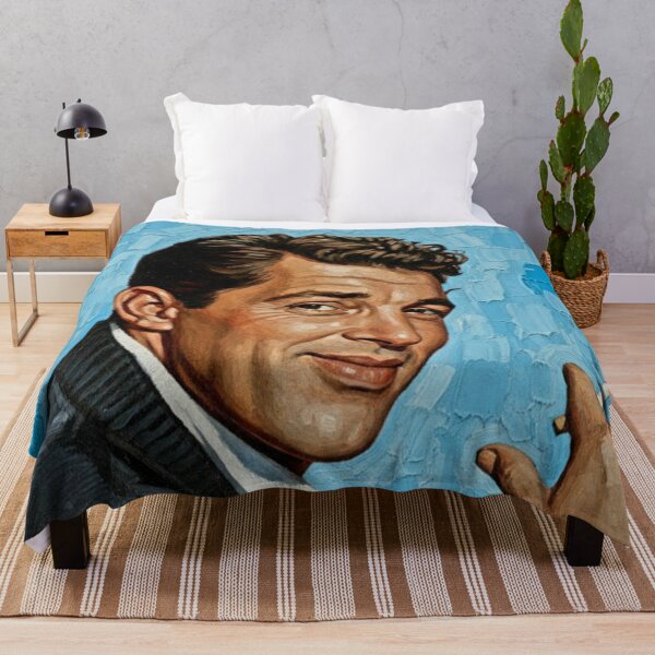 Item preview, The Velvet Rebel: Dean Martin Mid-Century Azure Portrait designed and sold by Art's Diner.