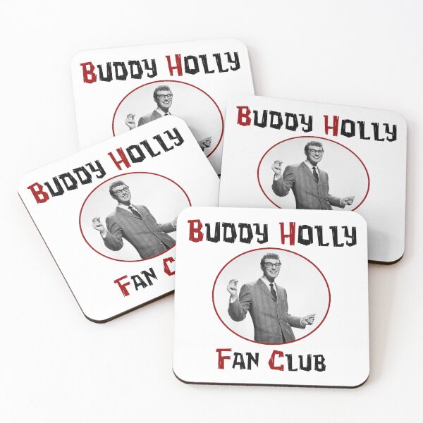 Artikelvorschau, Buddy Holly Fanclub Rot entworfen und verkauft von Normbot2000.