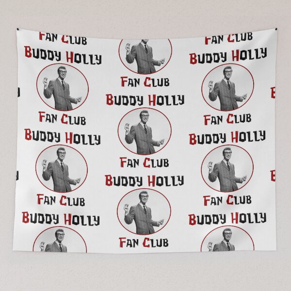 Aperçu de l'œuvre Fan Club de Buddy Holly Rouge créée et vendue par Normbot2000.