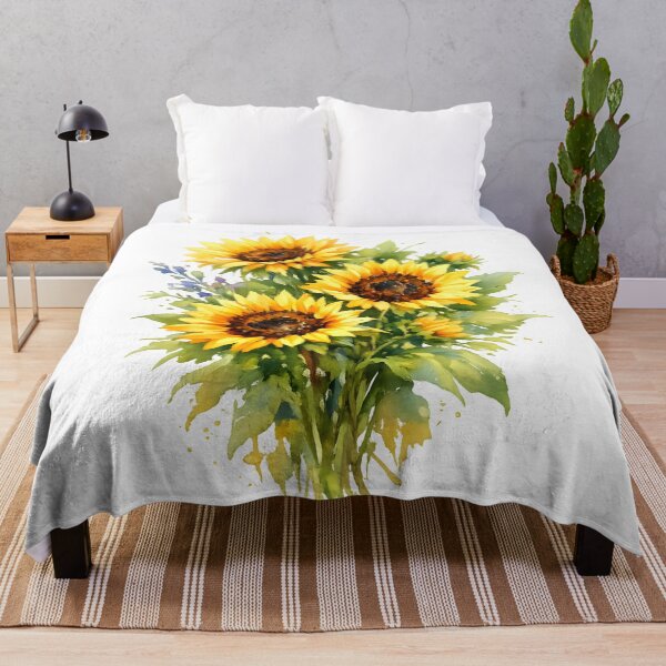 Item preview, Painted sunflower bouquet designed and sold by WAUZ.
