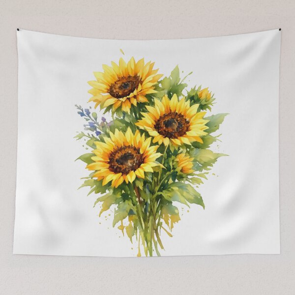 Item preview, Painted sunflower bouquet designed and sold by WAUZ.